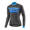 Maillot ML Rival 1 Maillot ML Rival -Magasin D'Équipement De Vélo Professionnel RIVAL LS JERSEY BALCK BLUE FRONT 01
