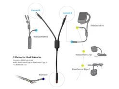 Connecteur Y Pour Extension Ride Control Go 7 Connecteur Y Pour Extension Ride Control Go -Magasin D'Équipement De Vélo Professionnel YConnector 02
